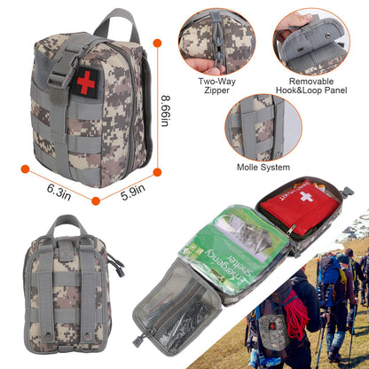 survival kit, 125 Pcs emergency kit, first aid, preparedness, camping, outdoor, tactical